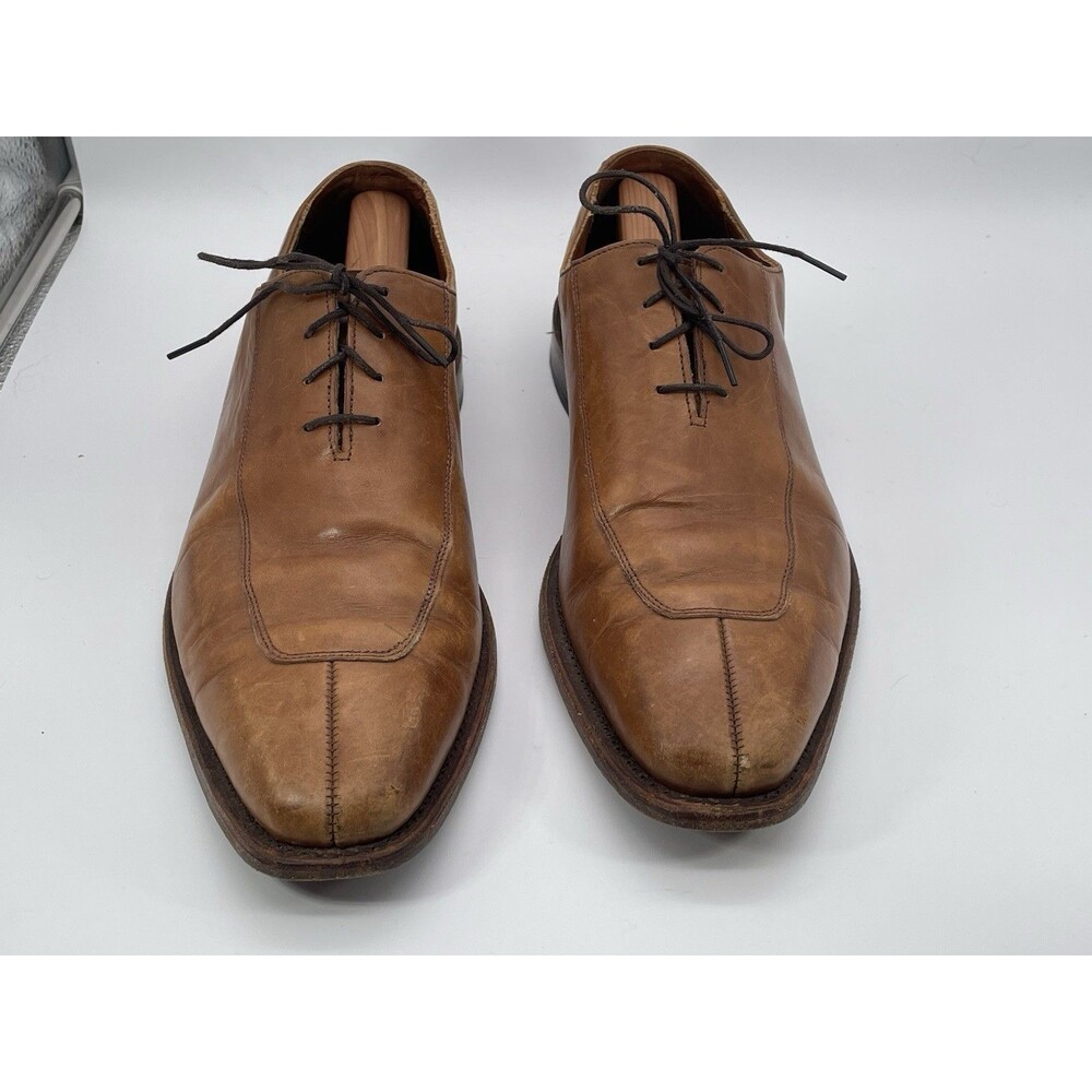 Allen Edmonds Mens Oxford Dress Shoes Tan Brown Leather Size 11 D USA - Picture 3 of 6